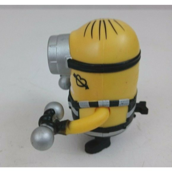 2017 Minions Despicable Me 3 Pumping Iron Prison Minion McDonald's Toy - Picture 4 of 4